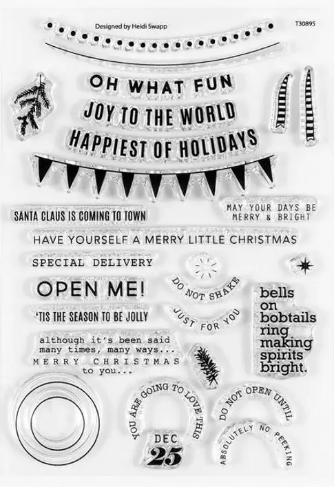 2023 새로운 영어 지우기 실리콘 스탬프/DIY Scrapbooking/앨범 장식 지우기 스탬프 시트 A6540에 대 한 인감