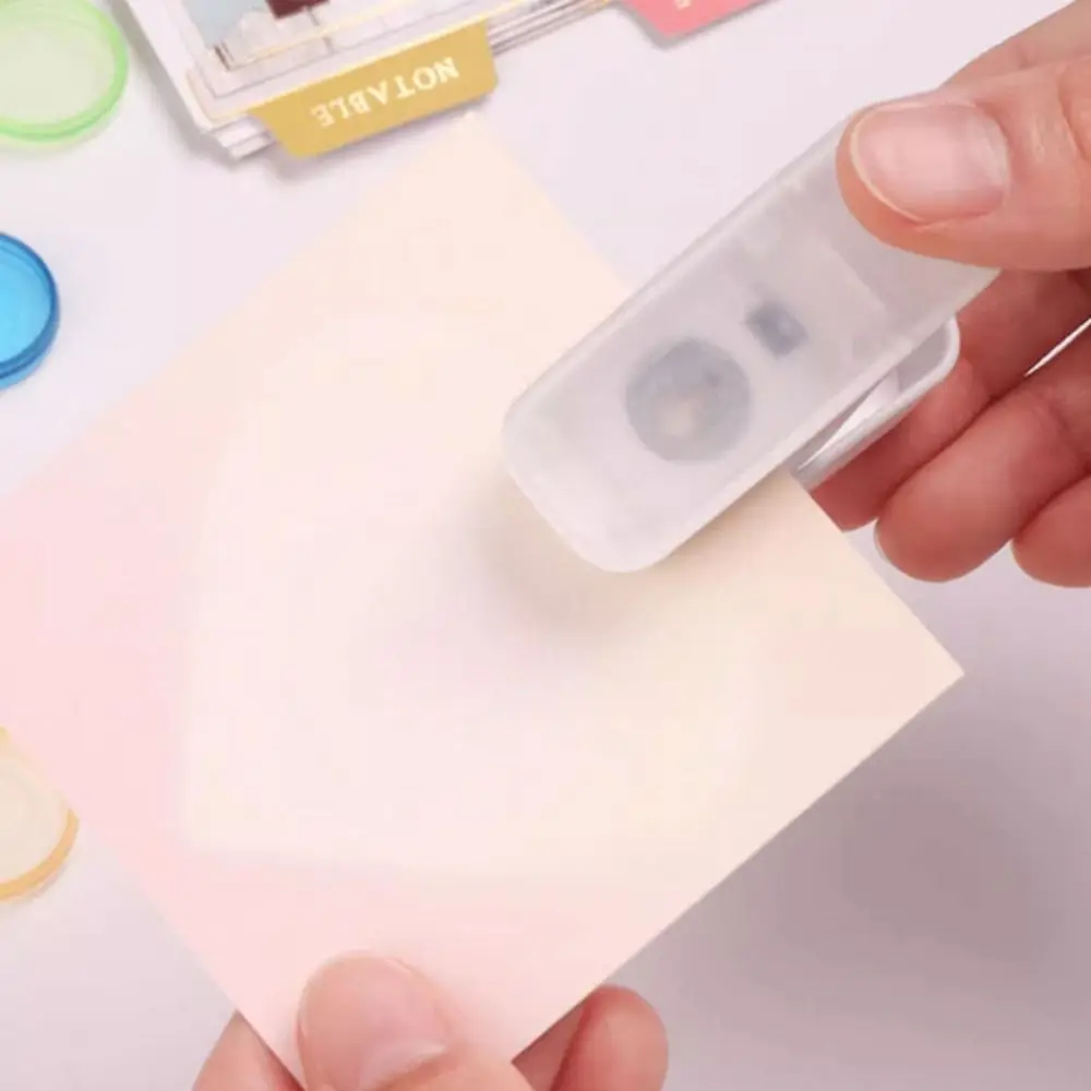 단일 구멍 버섯 구멍 펀처, 창의적인 스크랩북 DIY 디스크 링 바인딩 커터, 수제 T 타입 종이 펀처 문구