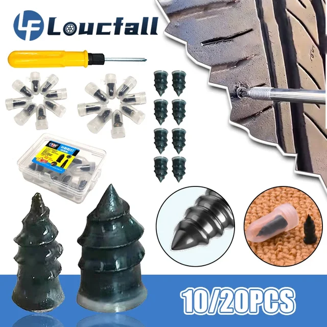 Car Tire Repair Nails Car Truck Motorcycle Scooter Rubber Vacuum Tire Repair Kit Repair Tire Membrane Rubber Nails Without Glue