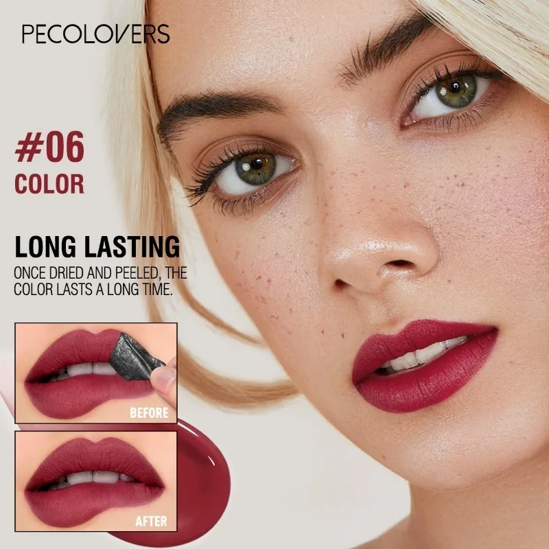 Tearable Tube Lip Gloss Lipstick Sexy Red Lip Gloss Non-stick Cup Multi-color Lipstick Makeup Lip Cosmetics 2