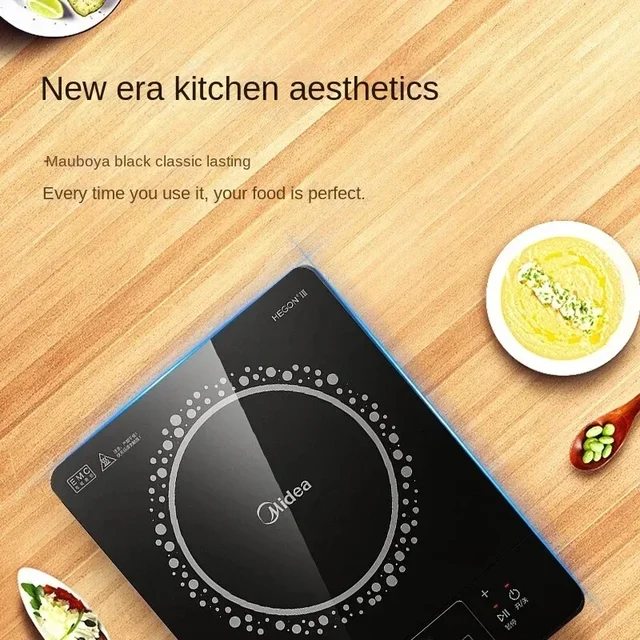 Midea Induction Cooker Home 2200W Hensel Panel Cooktop Intelligent Timing Electric Cooker Heating Evenly Cooker Induction 220V 2