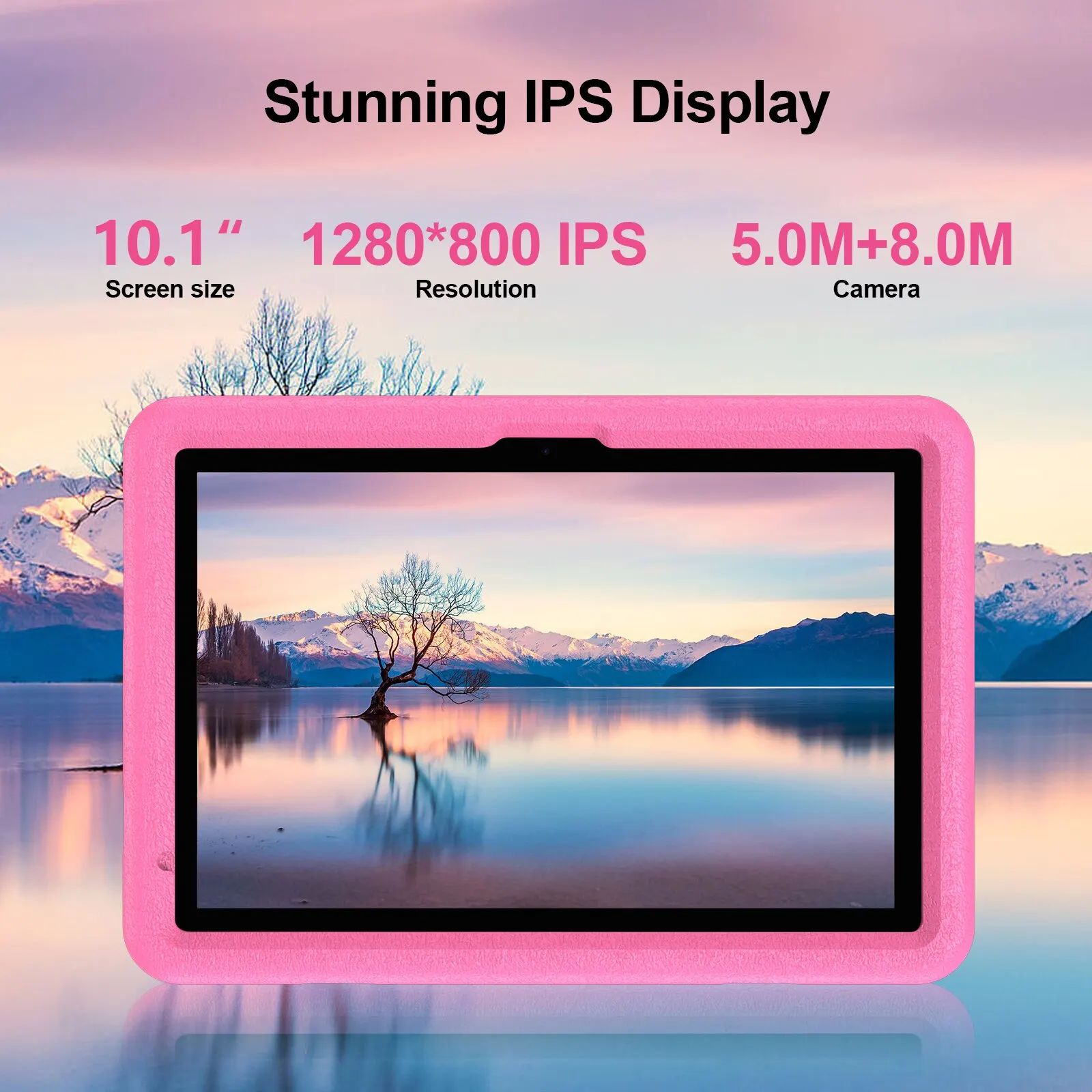 10.1 Inch Tablet for Kids, Android 13, Octa-Core, 4G LTE Dual SIM, Parental Control, 12GB RAM(6+6 Expand)/128 GB Storage 6