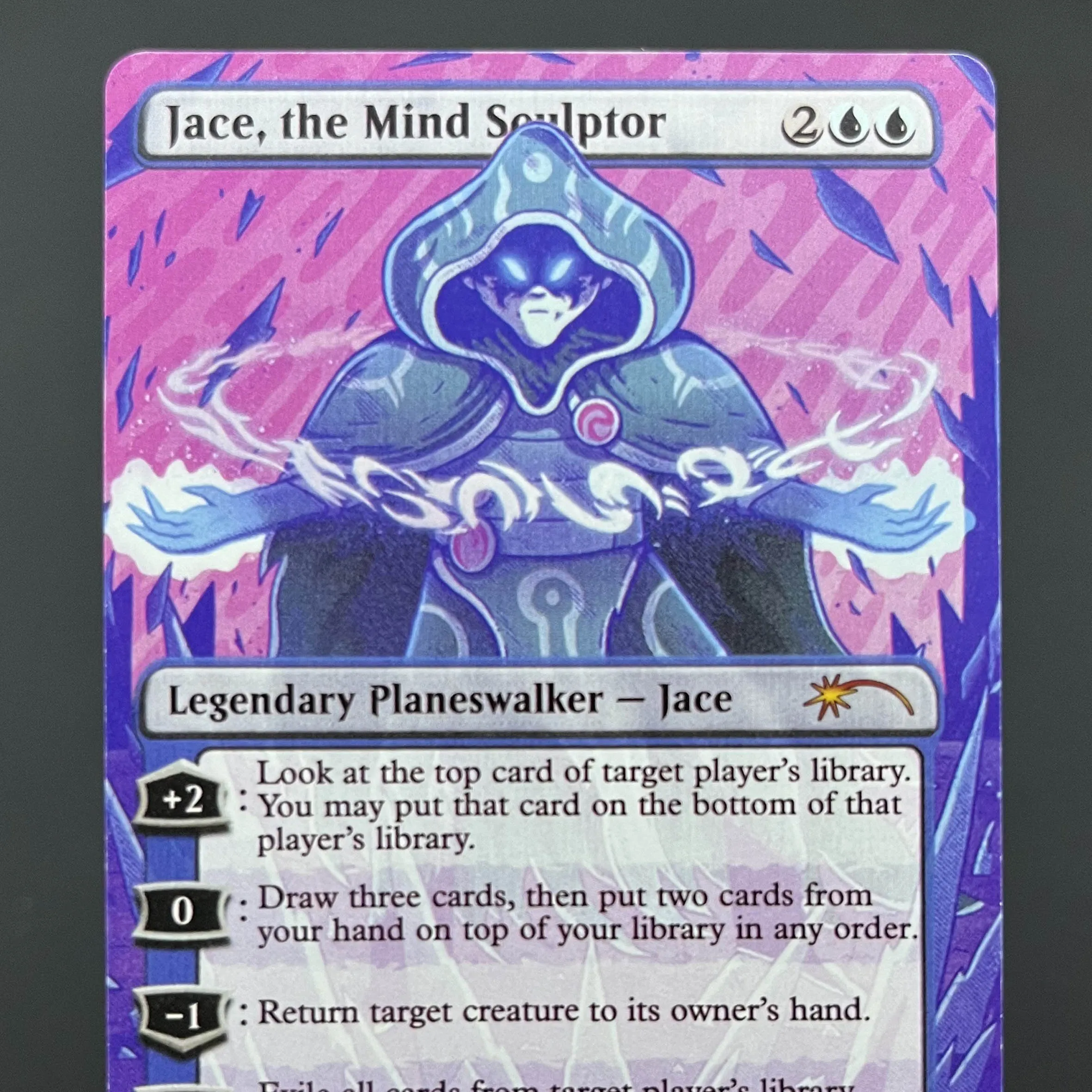 SLD SLX MKC MKM CLU HOLO3-Ⅱ01 TCG Proxy Cards Deck Borad Games Single Hologram Proxies Jace, the Mind Sculptor applejack playing cards