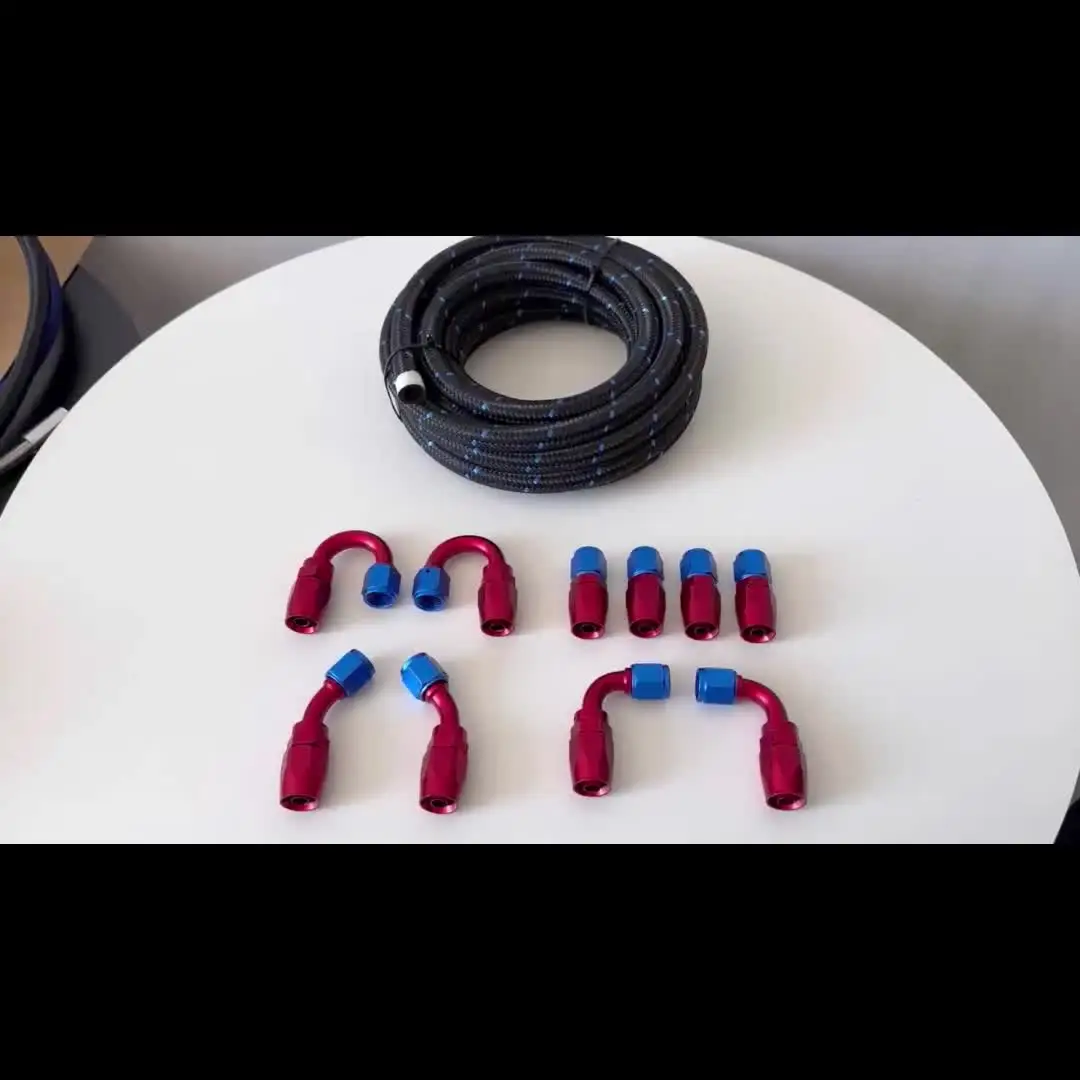 Straight 45° 90° 180° AN4 AN6 AN8 AN10 AN12 Swivel Oil Fuel Line Hose End Fittings