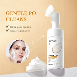 BIOAQUA White Rice Whitening & Moisturizing Deep Cleansing Facial Foam (1pcs)
