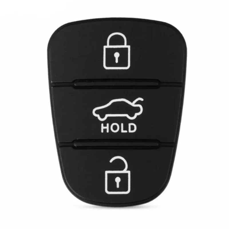 Custodia a 3 pulsanti per chiave in Silicone per auto per Hyundai I20 I30 IX35 I35 Solaris RIO Elantra per Kia K5 Verna Picanto Sportage Flip Car Lock - Image 3