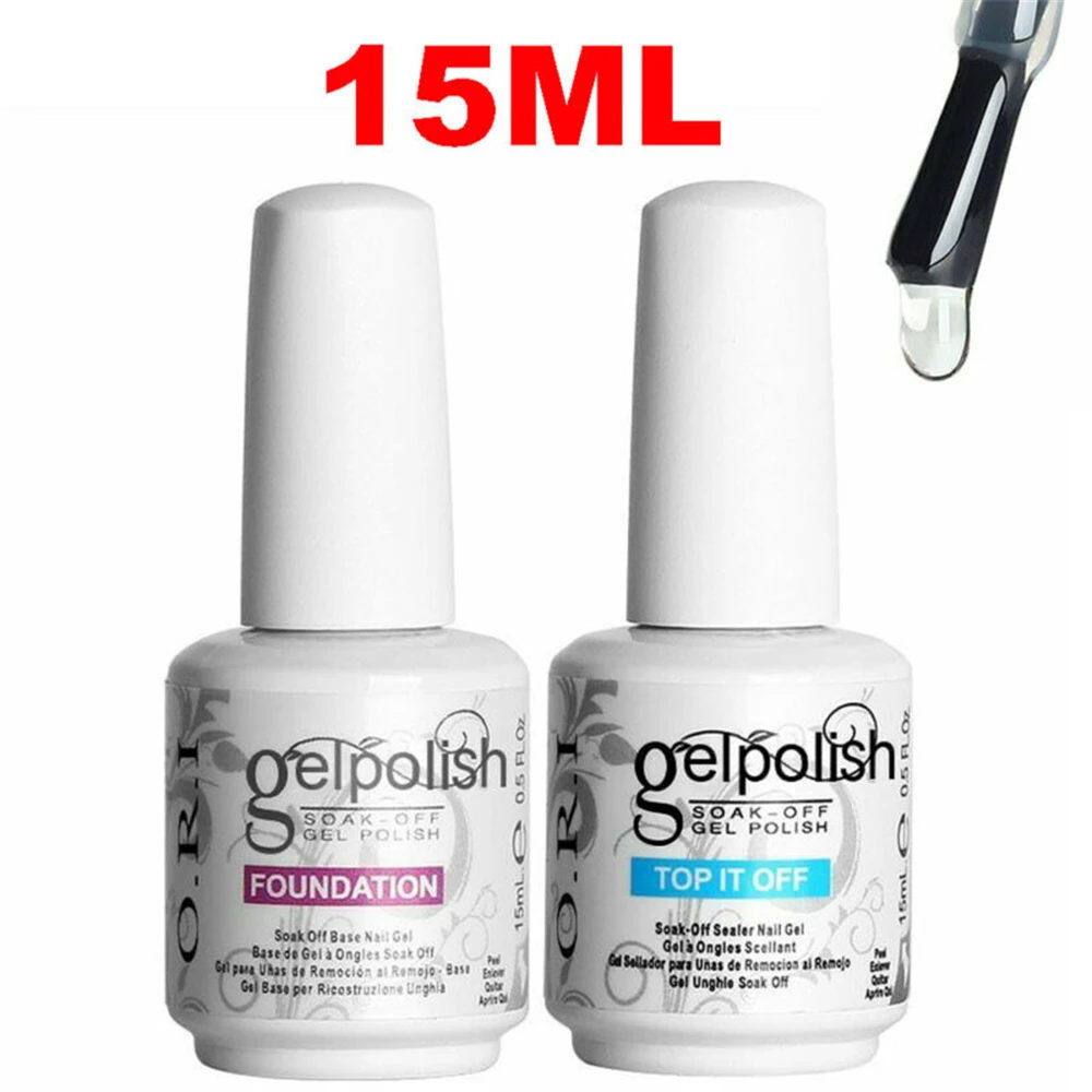 15Ml Crystal Base Coat Nowipe Top Coat Matt Top Coat Tempered Top Coat Refill Package Nail Gel Polish Nail Art Fauncqslimah
