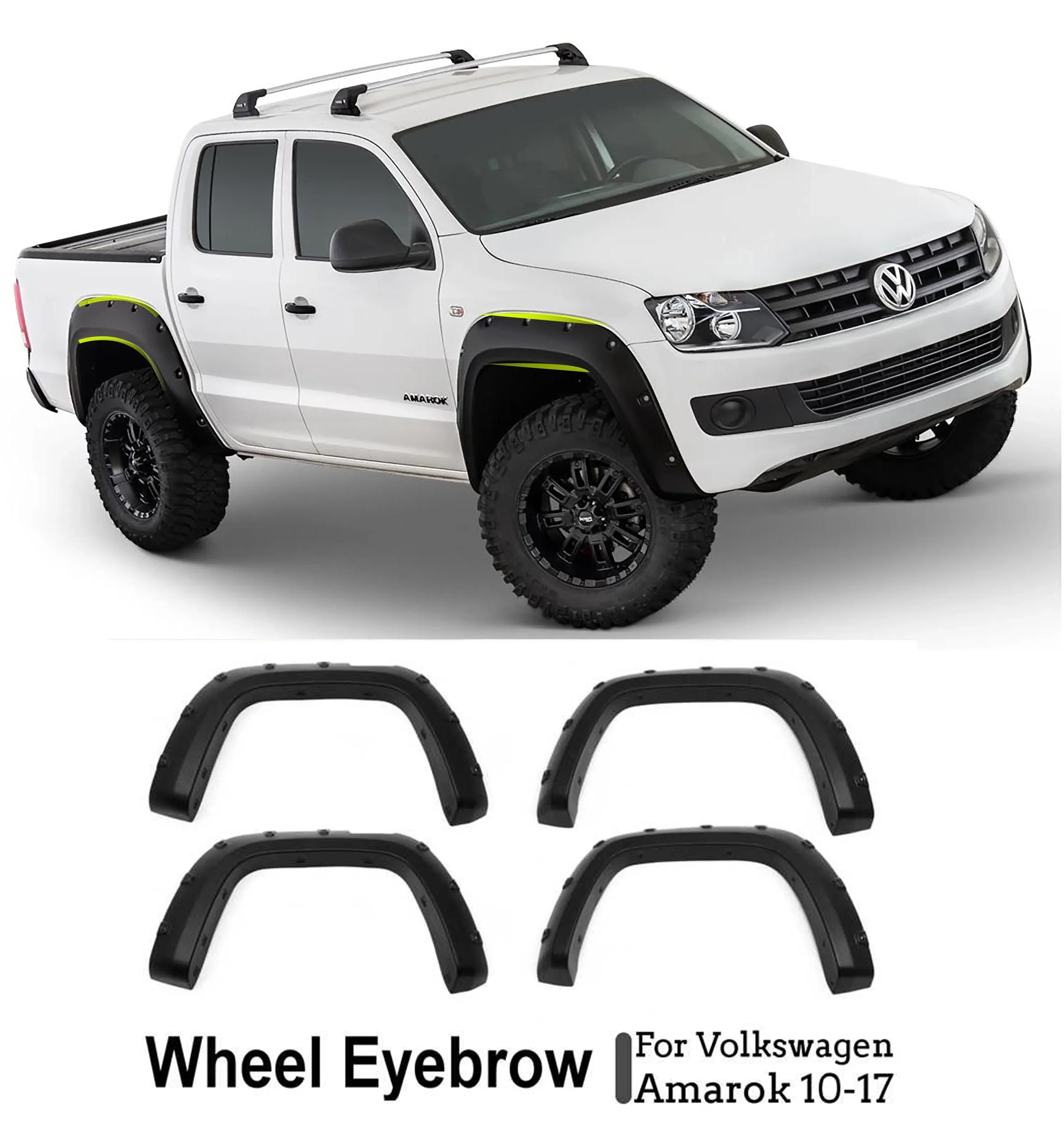 MudguardsFenderFlaresforVolkswagenVWAmarok2009201020112012