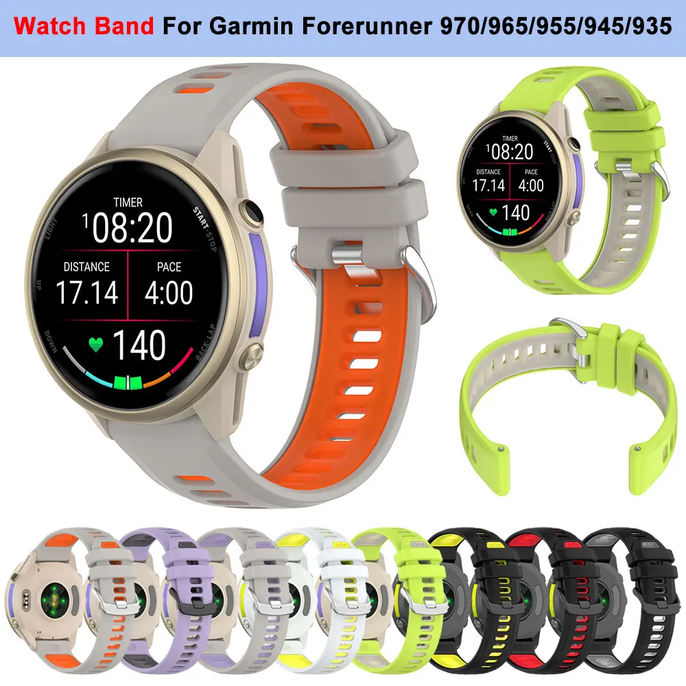 Official Silicone Watch Band Two-tone Sport Bracelet Wristband Strap Belt
