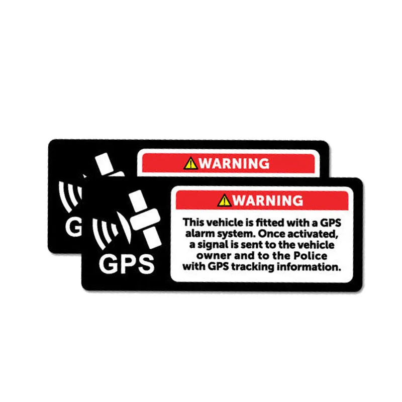 Gps Alarm System Icon Polyethylene Sticker, Suitable For Raincoats, Sunscreen, Scratch Covering Decals, Pvc Accessories, 12Cm*4