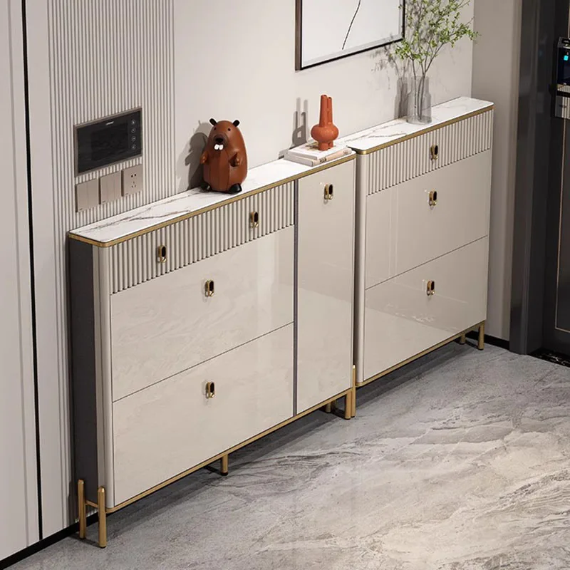 

Thin Hallway Shoe Cabinet Corner Auvents Display Organizer Shoe Racks Cupboard Sideboards Szafka Na Buty Furniture Living Room
