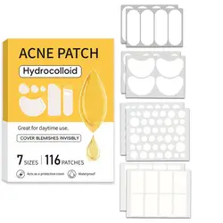 Advanced Hydrocolloid Acne Patches (116pcs - yellow)