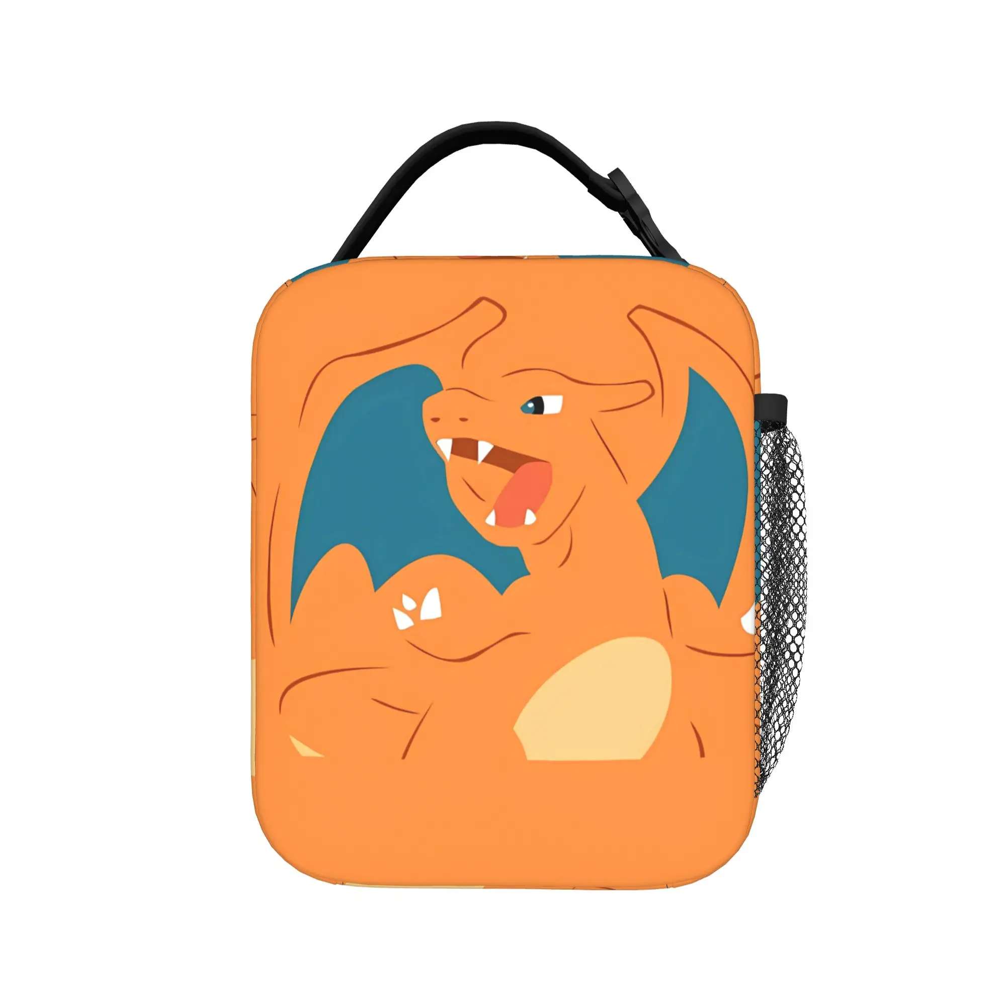 Swirl Fire Manga Lunch Bag - Stylish Portable Oxford Cooler Bag