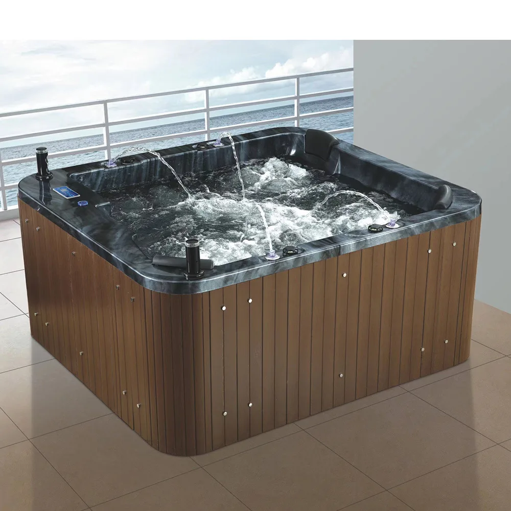 2090mm Swimming Pool Whirlpool Bathtub Hydromassage Surfing Outdoor 4 People Seats SPA NS2009