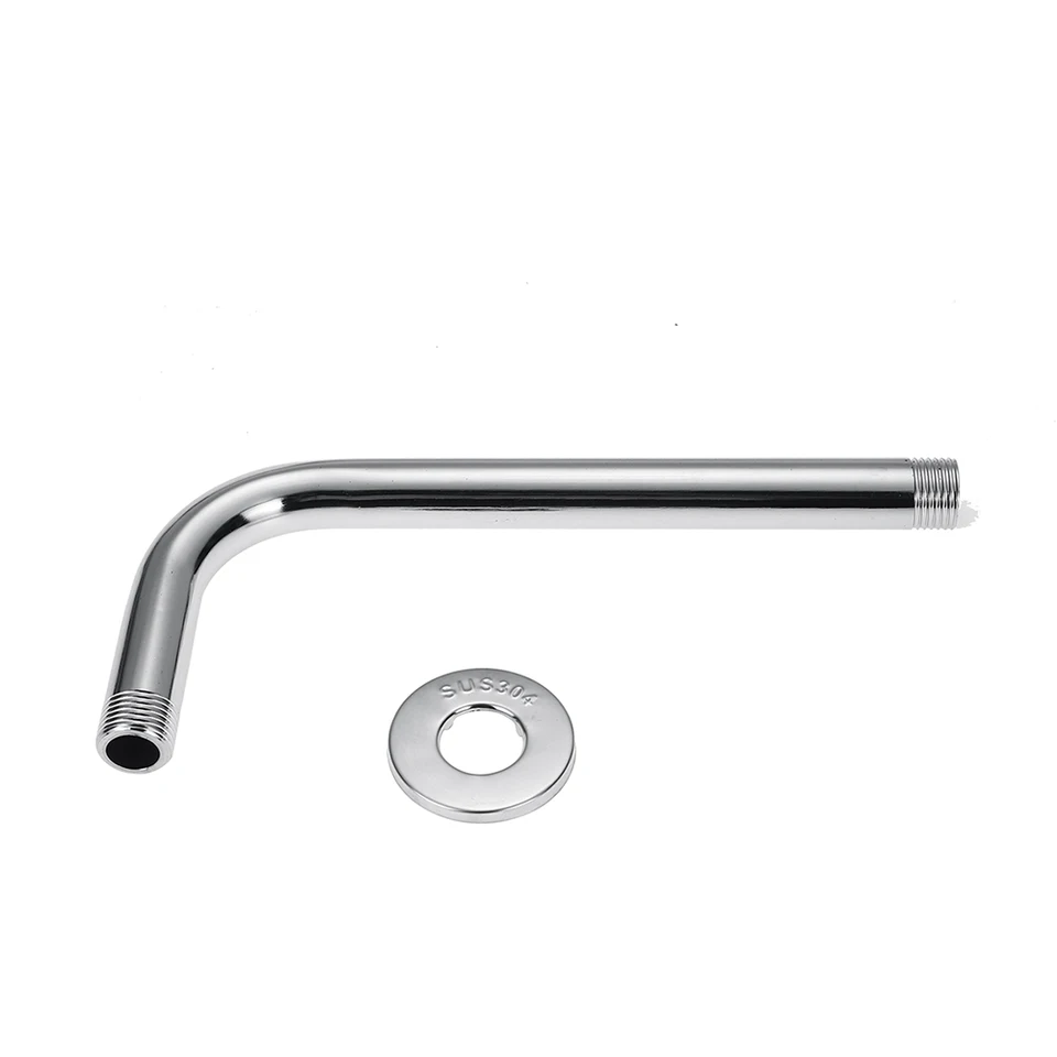 Braccio Doccia In Acciaio Inossidabile Da 33 Cm Con Staffa In Rame Braccio Doccia Cromato Lucido Argento Per Soffione Doccia A Pioggia 86467306