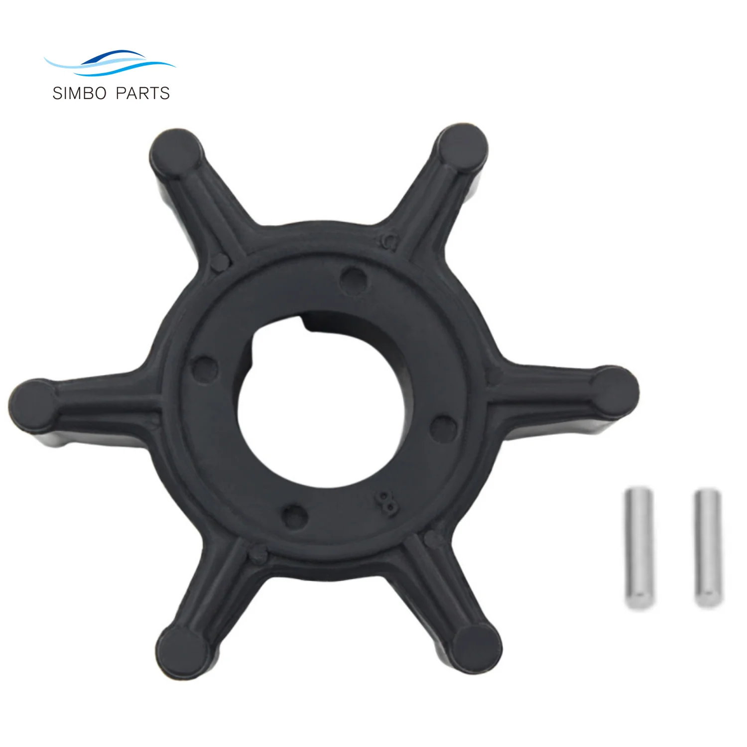 6L5-44352 Girante Della Pompa Dell'Acqua Con Perno Per Yamaha 2.5Hp 4 Tempi 3Hp 2 Tempi Fuoribordo Muslimex Sierra 18-8911