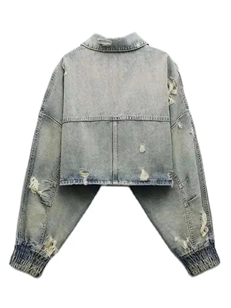 Рисунок 3 - Женская джинсовая куртка ZBZA с лацканами