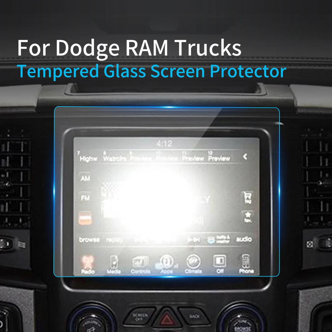 

Автомобильные наклейки, Защита экрана для DODGE RAM Trucks 2023, дисплей навигатора, аксессуары для автомобиля