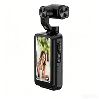 4K Action Camera 4K Handheld Pocket Digital Camcorder 3-axis Gimbal Stabilization IR Night Vision Vlog Videos Camera Storp card 2