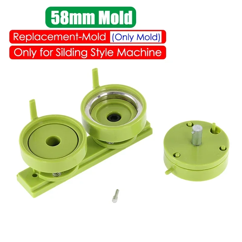Badge Maker DIY Combination Button Machine Sliding Style Host Replacement 25/32/37/44/58/75mm Mold