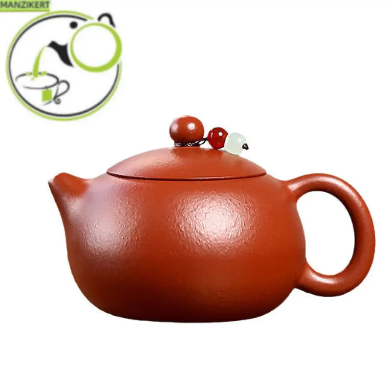 

160ml Chinese Yixing Purple Clay Teapot Authentic Handmade Xishi Tea Pot Raw Ore Beauty Kettle High-end Zisha Tea Set Collection