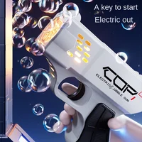 New Pattern Space Electric Automatic Light Bubble Machine Bubble Gun Summer Beach Bathing Outdoor Games Children Fantasy Toy Ch 1
