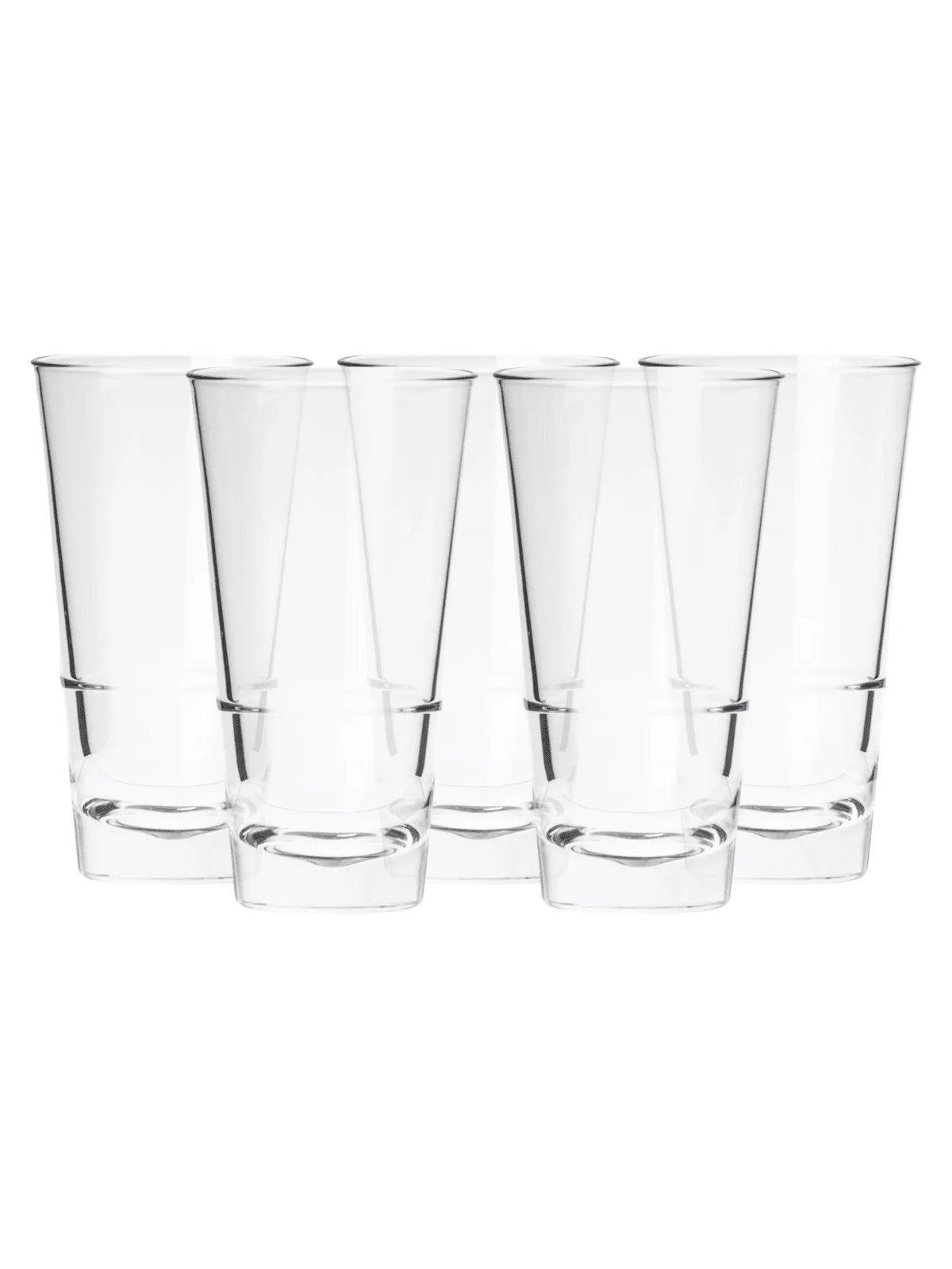 Conic R Juego De 6 Vasos De Vidrio Apilables. 420 Ml.