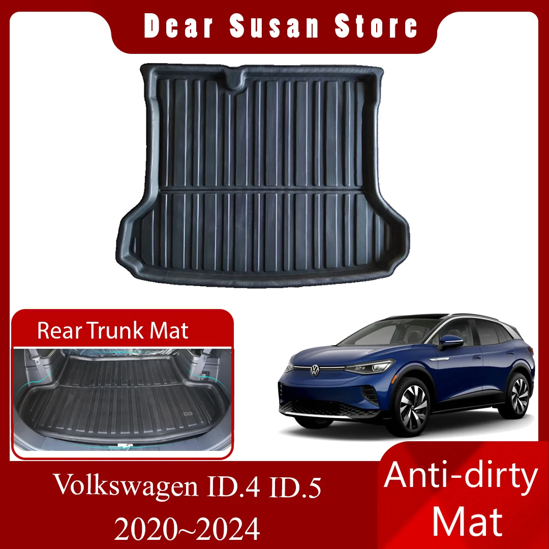 Car Rear Trunk Mat for Volkswagen VW ID.4 ID.5 ID4 Pro 2020~2024 Tray  Waterproof Luggage Rug Pad Space Liner Cover Accessories _ - AliExpress  Mobile