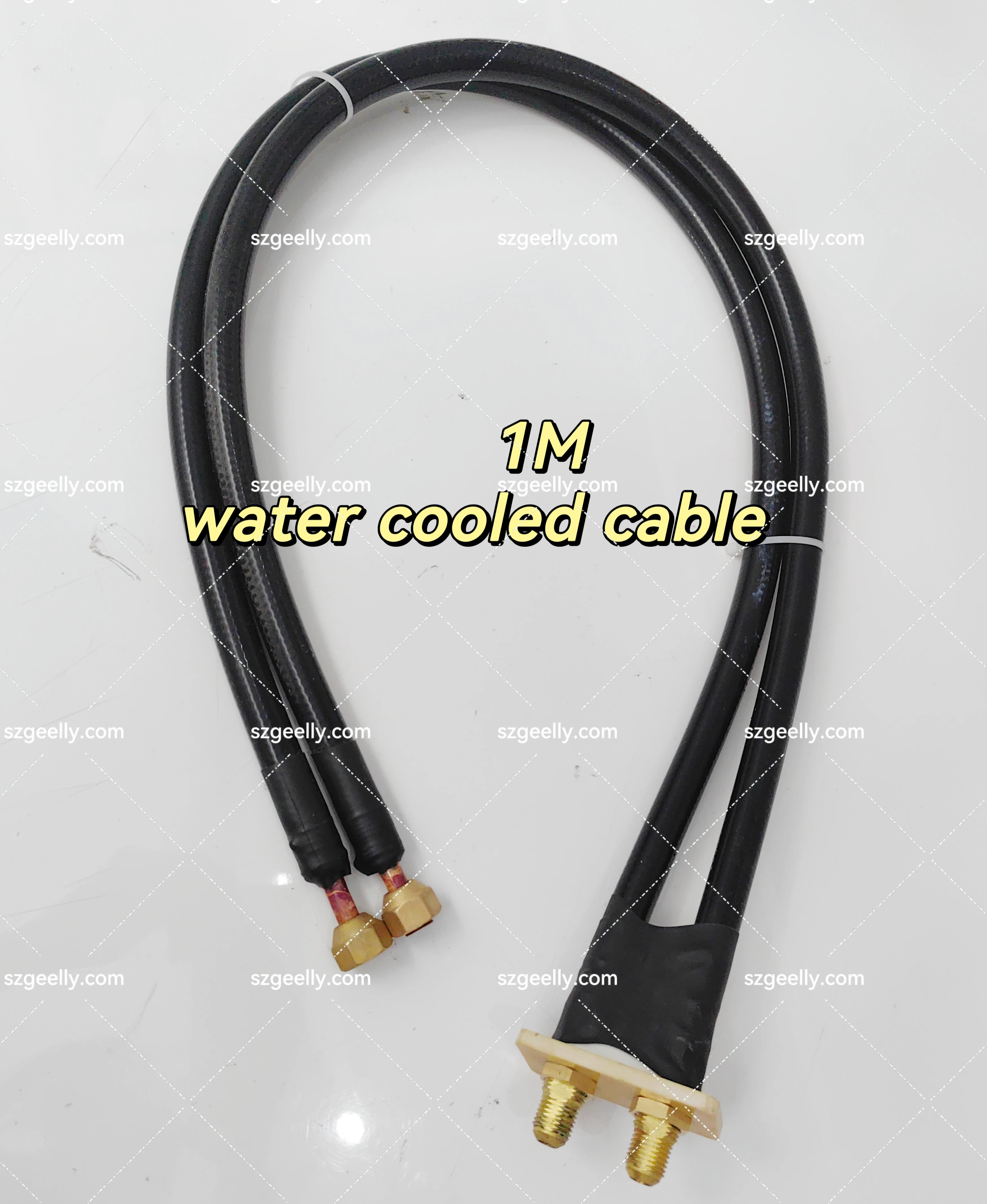 1M Water cooled cable soft copper coil for 15KW 25KW induction heating machine prolong cable for moving hand-hold heating metal