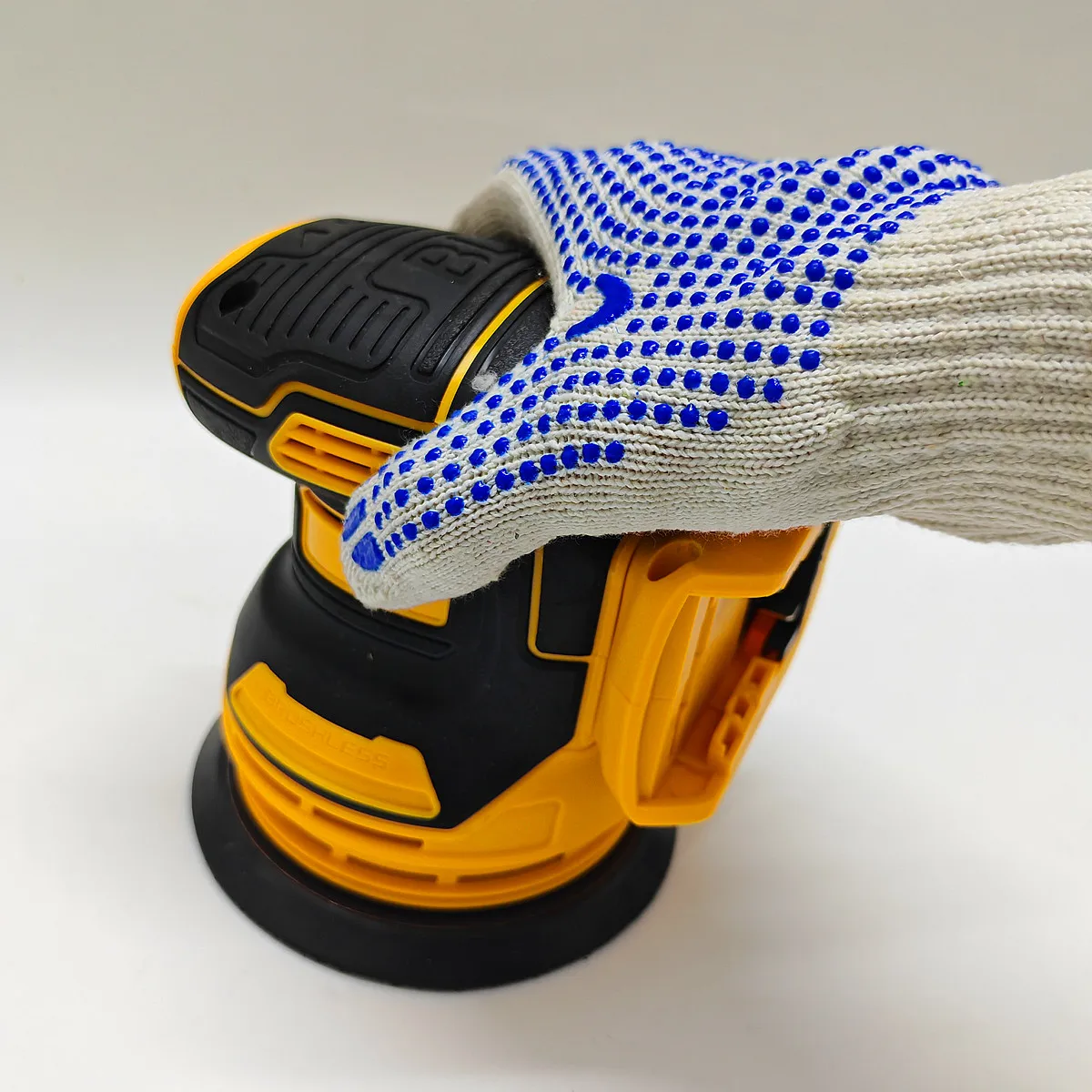 Brushless Cordless Disc Random Orbital Sander 125mm 3 Gears Woodworking Sanding Putty Polishing Tool for DeWALT 20V Battery