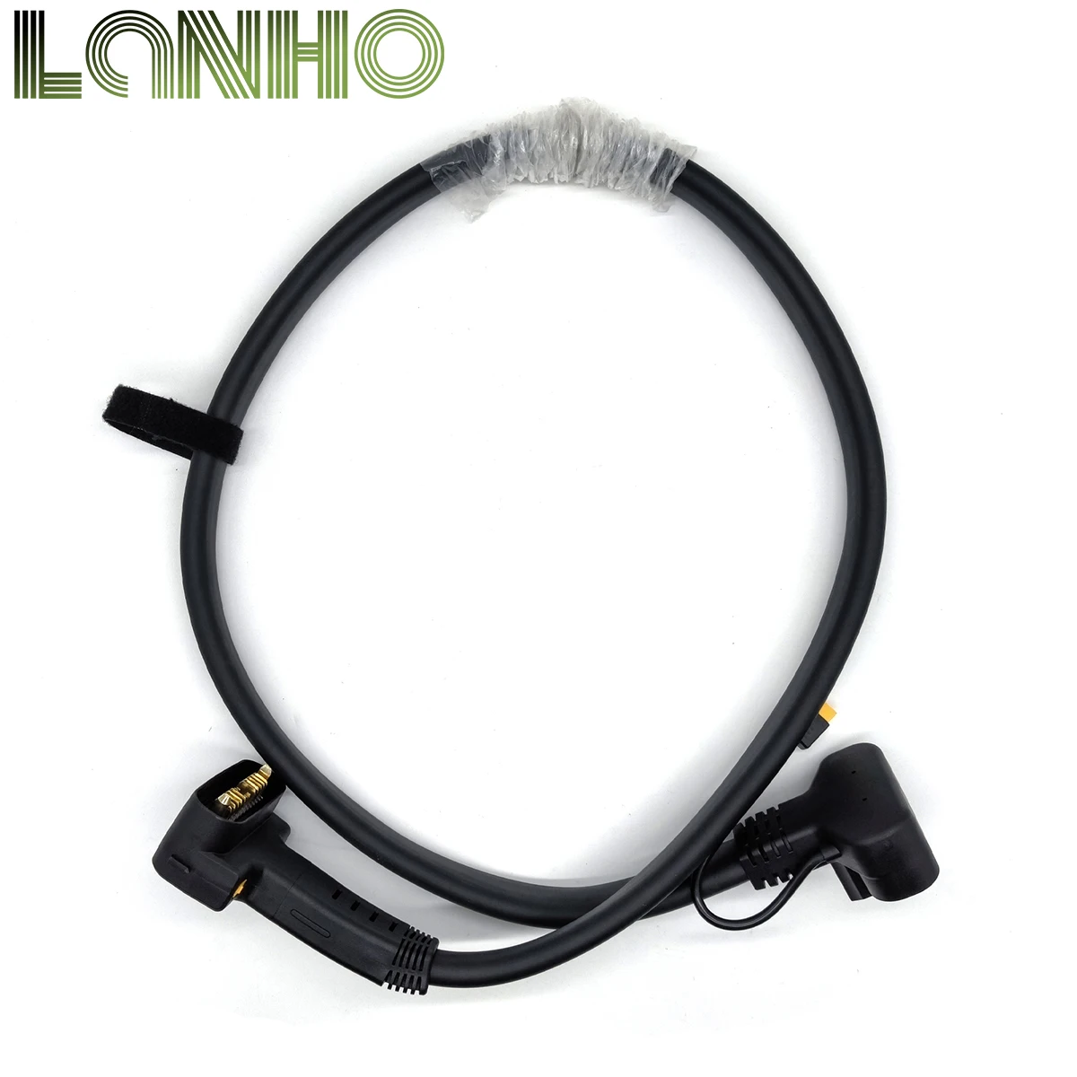 Connecteur du câble de charge longue portée 1,5 m pour drone T40 T50 en gros plan, détails des broches.