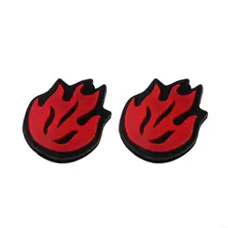 Flame Soft Silicone Racquet Vibration Dampeners - 2pcs Pack (Red)