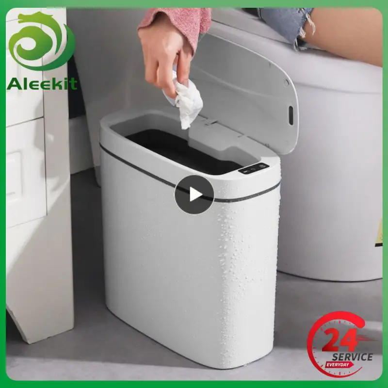 

Умная мусорная корзина с автоматическим умным датчиком, мусорная корзина, перезаряжаемая Индукционная бесконтактная мусорная корзина для ванной комнаты