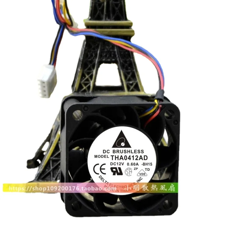 

SSEA New Fan For Delta THA0412AD 4cm 4020 12v 0.60A Double Ball High Air Volume Cooling Fan 40x40x20mm