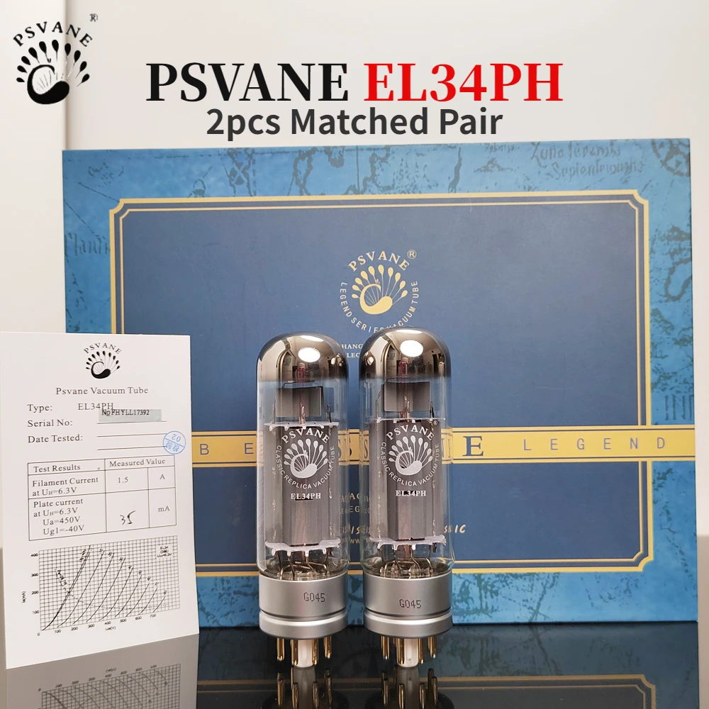 PSVANE EL34PH Vacuum Tube upgrade EL34C EL34B 6P3P 6CA7 6V6 KT66 UKEL34 HIFI Audio Valve Tube Amplifier Kit DIY Match Quad 3