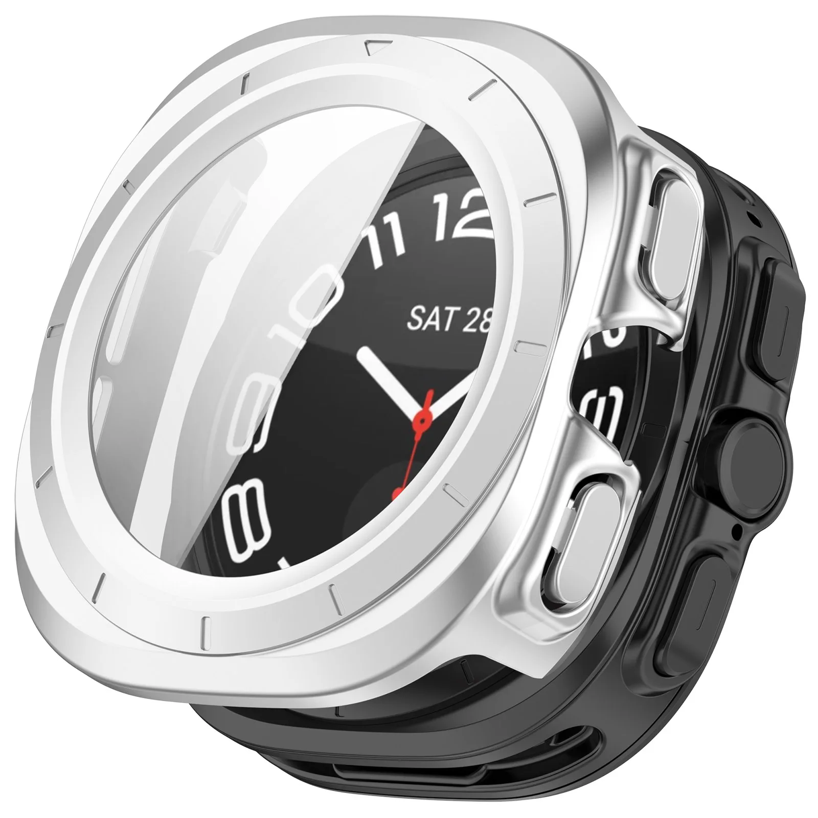 Galaxy Watch 7 Ultra Protective Case & All-Inclusive Tempered Glass Screen Protector