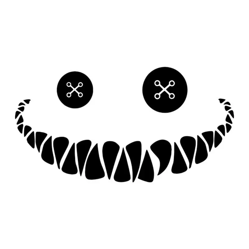 

Fashion Demon Smile Face Decal For Vehicles Windshield Body Waterproof Vinyl Stickers Car Accessories