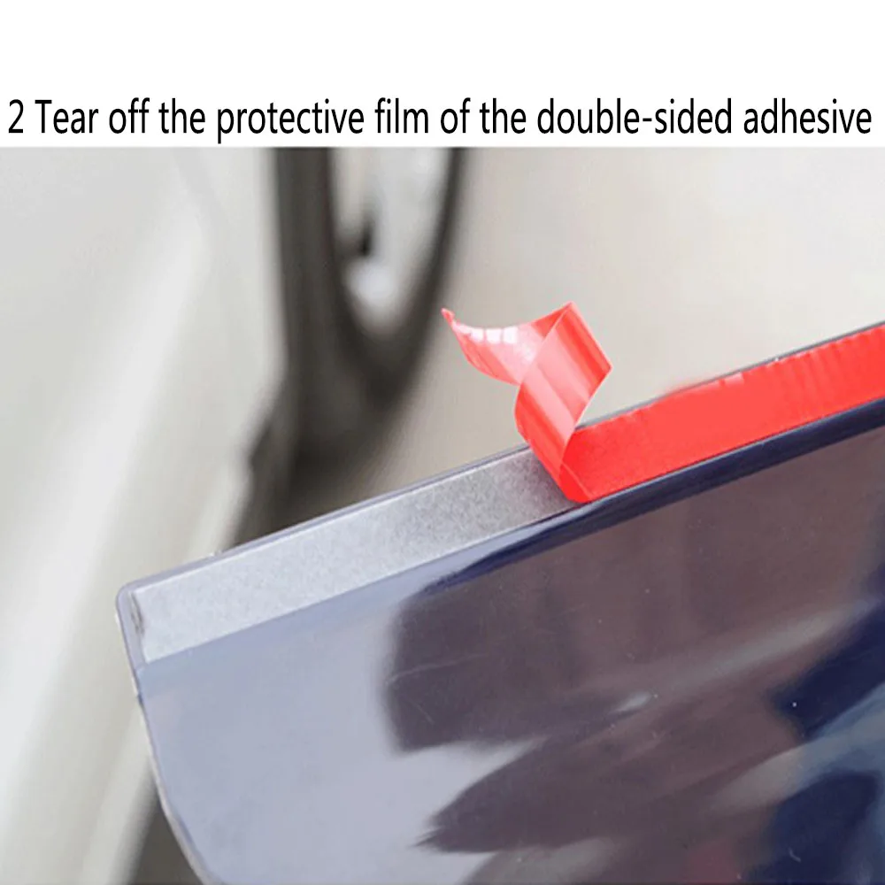 Universal Car Rear View Mirror Sticker Rain Eyebrow Weatherstrip Auto Mirror Car Rear View Accessories 2pcs