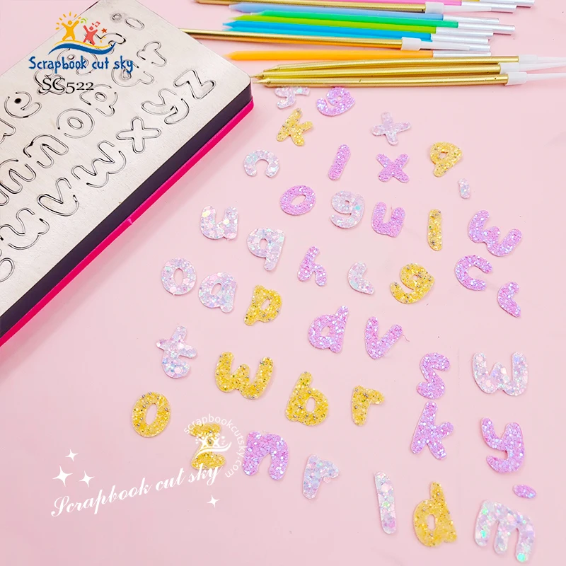 Description Picture 4 of itemScrapbookCutSky-SC522 Lowercase Letter  Wooden Cutting Knife Die Is Used With The Machine