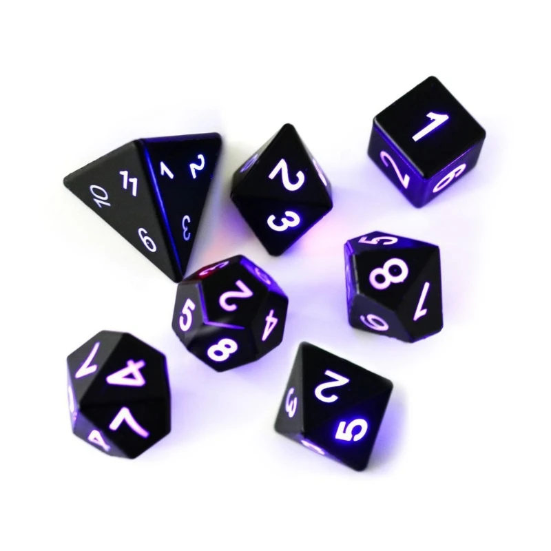 LED DND Dice Light up eletrônico Set Dungeons and Dragons D & D Dice