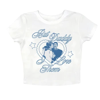 Heated Rivalry Ilya Shane But Daddy I Love Them Crop Tops T-Shirt Girls Fashion Women O-Neck Short Sleeve 1