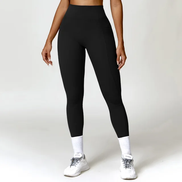 Collants de yoga taille haute pour femmes, leggings en V, levage de la hanche, pêche au miel, beaux sports de la hanche, gym, course, pantalon de fitness