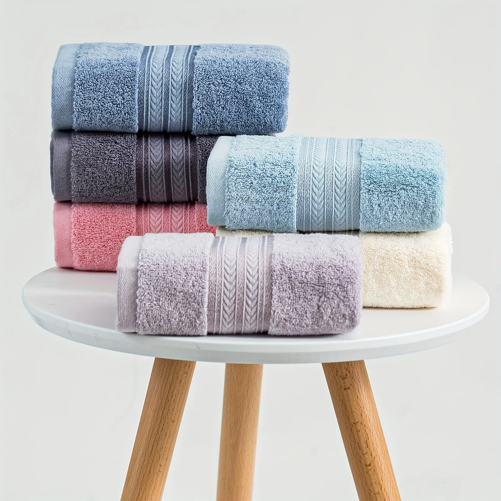 6-Piece 16x30 Inch Cotton Hand Towels Set, Quick Dry Soft and Absorbent Towel ，Premium Quality Towels for Hotel spa Bathroom