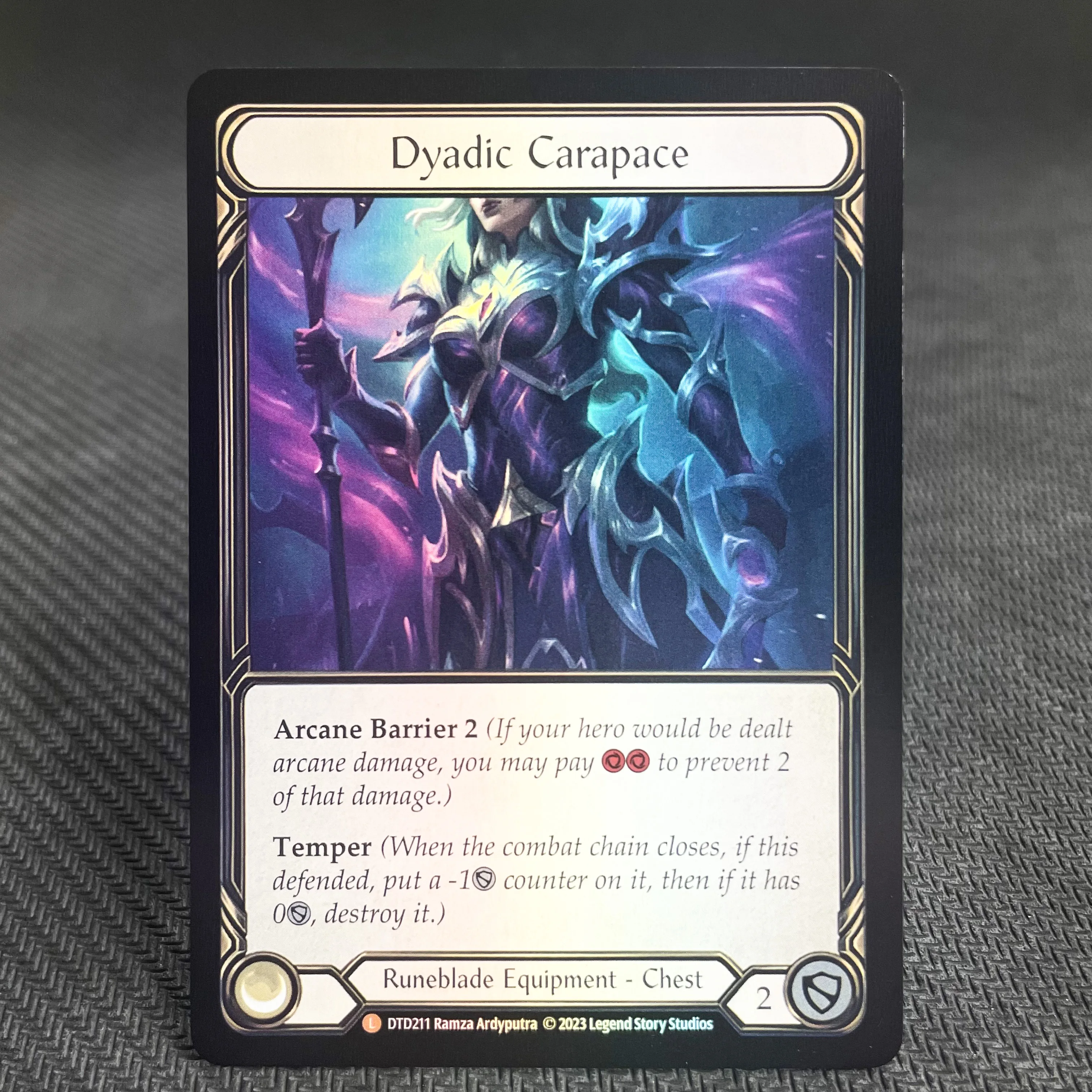 PROXY FOIL FAB Cards Dyadic Carapace Scowling Flesh Bag For