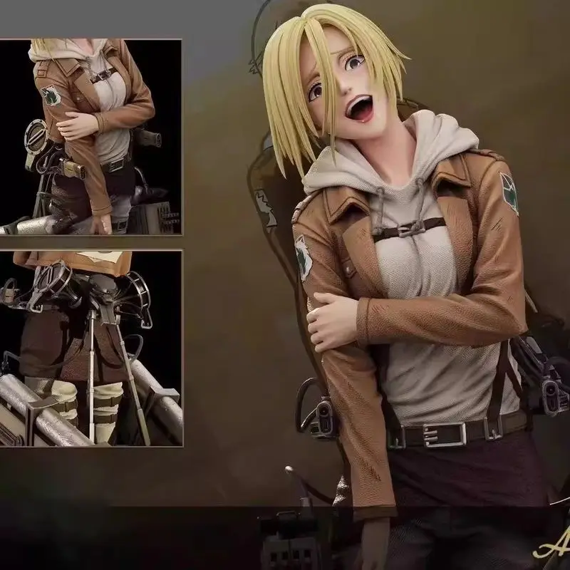 Attack On Titan Anime-Figuren Annie Leonhart Figuren PVC-Statue Sammlermodell Raumdekoration Geburtstagsgeschenk Spielzeug