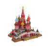World Famous Building Landscape Russian Federation Moscow Saint Basil's Cathedral Bookcase Decoration Crafts Decor Statue 4