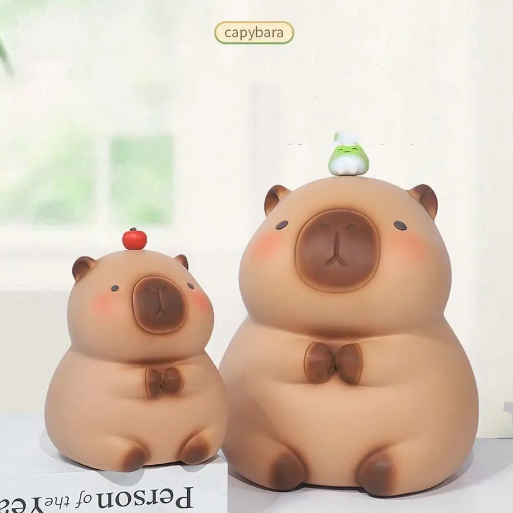 Capybara Piggy Bank Waterproof Decorative Crayon Piggy Bank Bedroom Model Large Capacity Safe Deposit Box