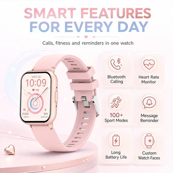 Nuovo Smartwatch da Donna 2026 con Schermo HD da 1,83" (240*286), Oltre 100 Modalità Sportive, Chiamate BT, Monitoraggio Salute e Impermeabilità 1ATM