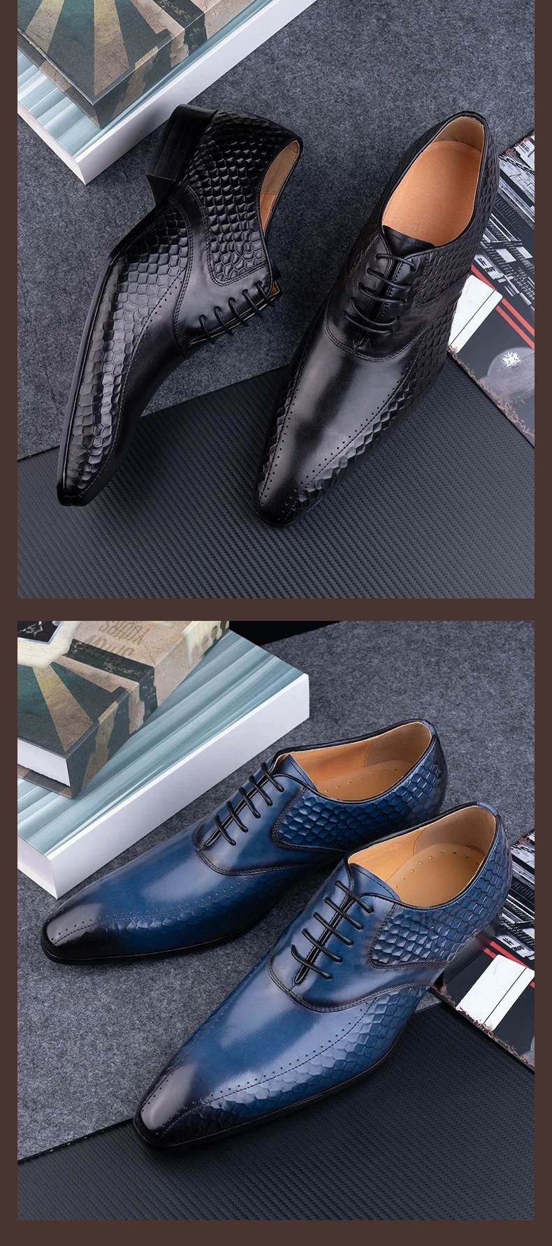 Venta al por mayor de fábrica, zapatos de cuero para hombres, vestido de lujo, trajes de fiesta de boda para oficina, calzado a juego, zapato de hombre de negocios de moda hecho a mano