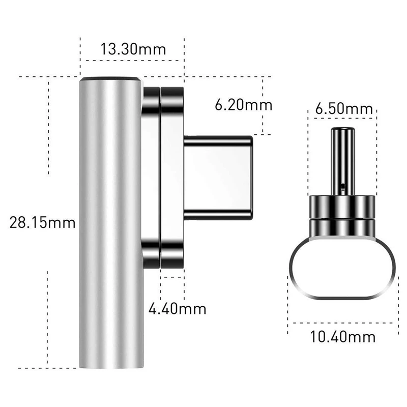 (NEW) 20Pins Magnetic USB C Adapter Type C Connector USB PD 100W Quick Charge 10Gbp/S Data For Type Device